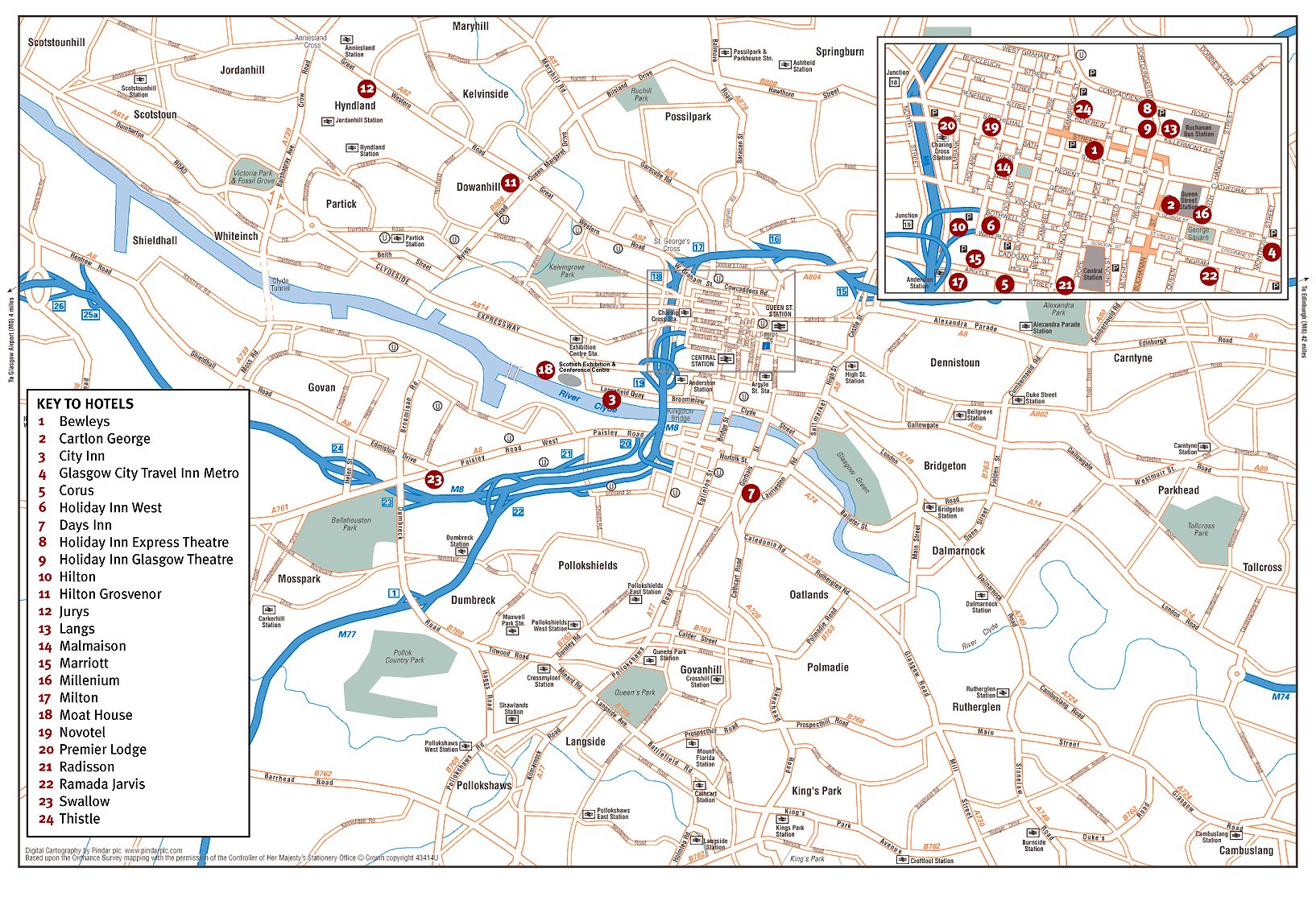 Map Of Europe Glasgow