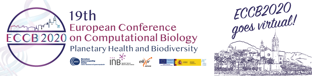 19th European Conference on Computational Biology (ECCB2020) from August 31st until September 8th, 2020.