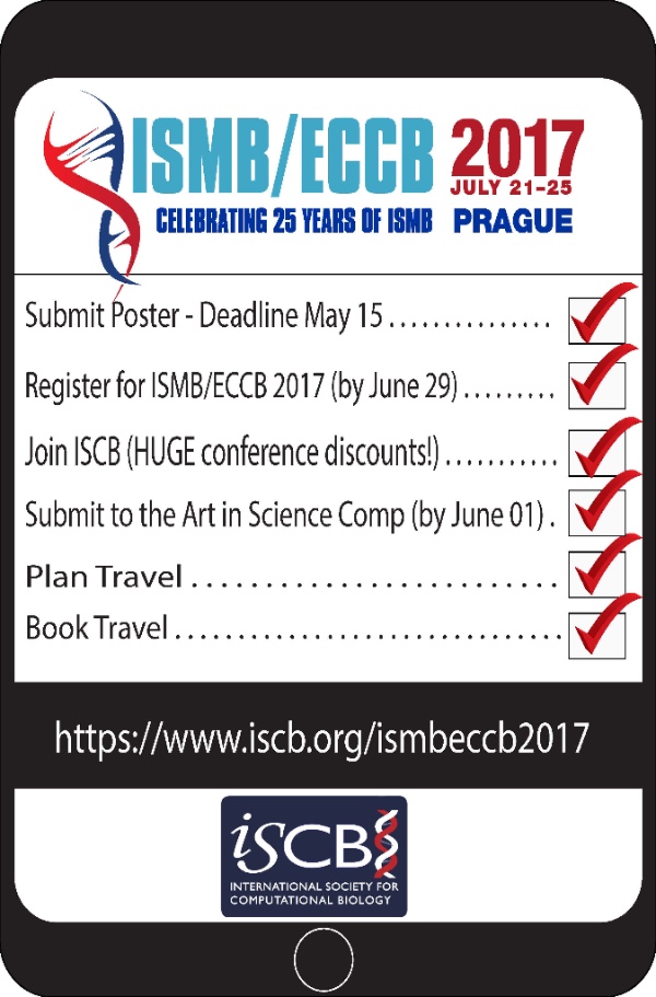 ISMB/ECCB 2017 To Do List: Submit a Poster Today!
