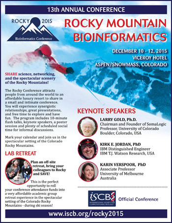 13th Annual Rocky Mountain Bioinformatics Conference