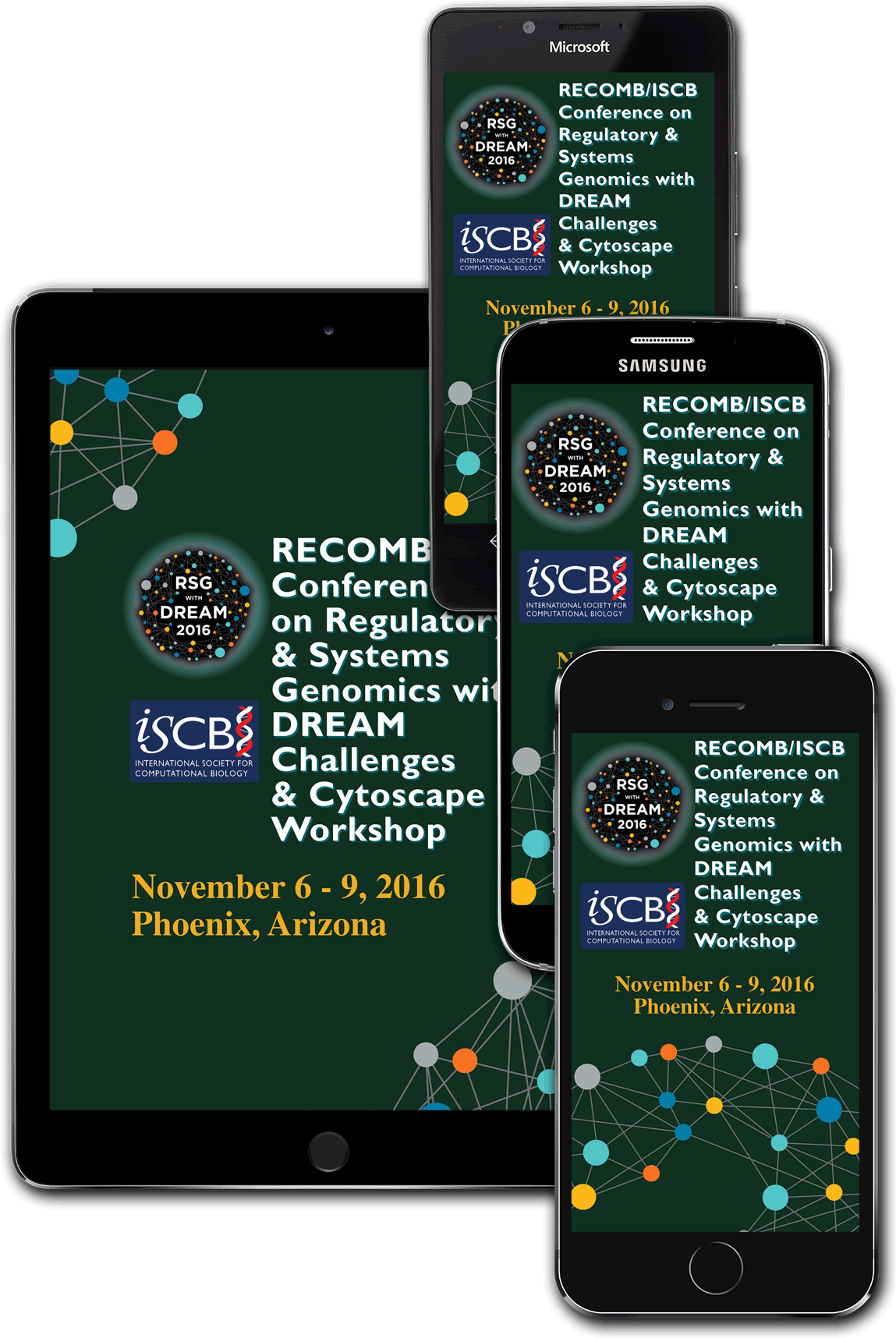 Download the RECOMB/ISCB RSG with Dream 2016 MOBILE APP!