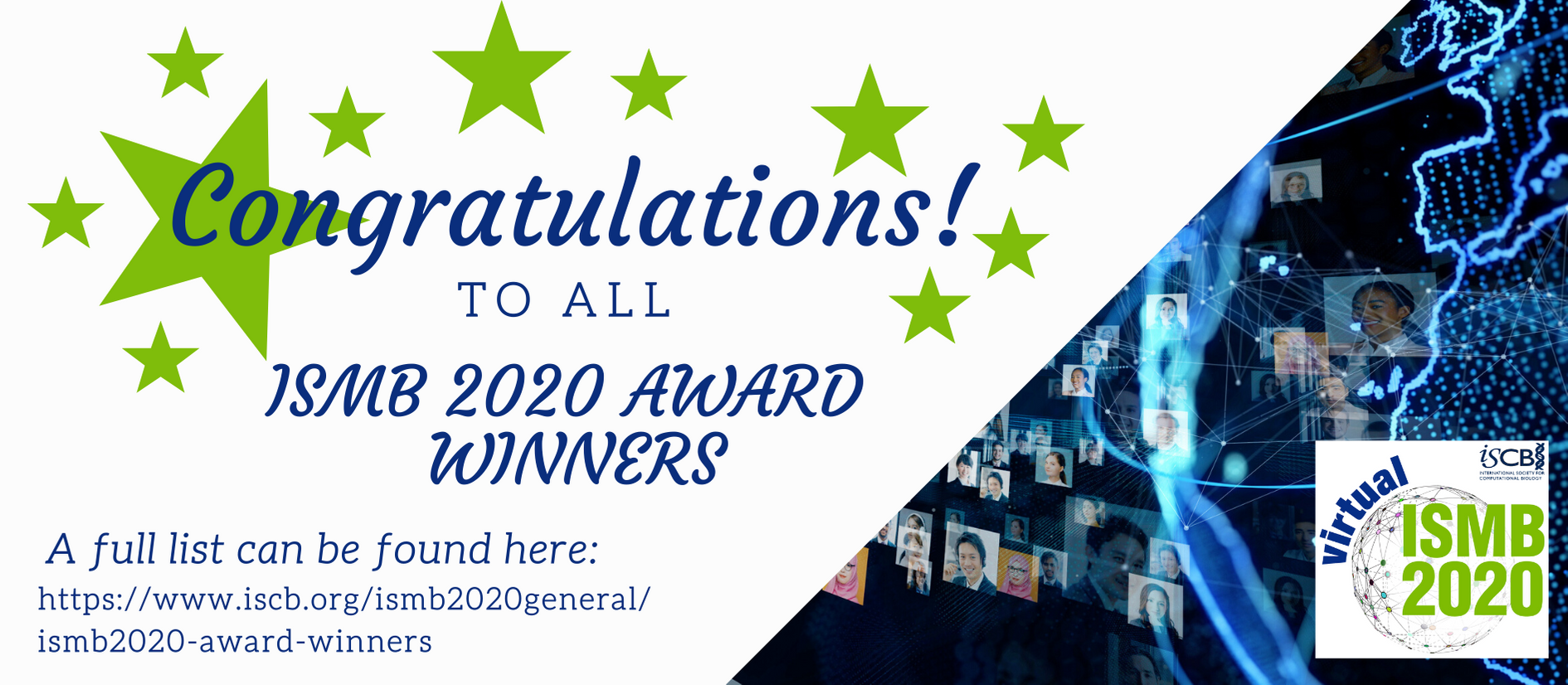 Congratulations to all the ISMB 2020 award winners!