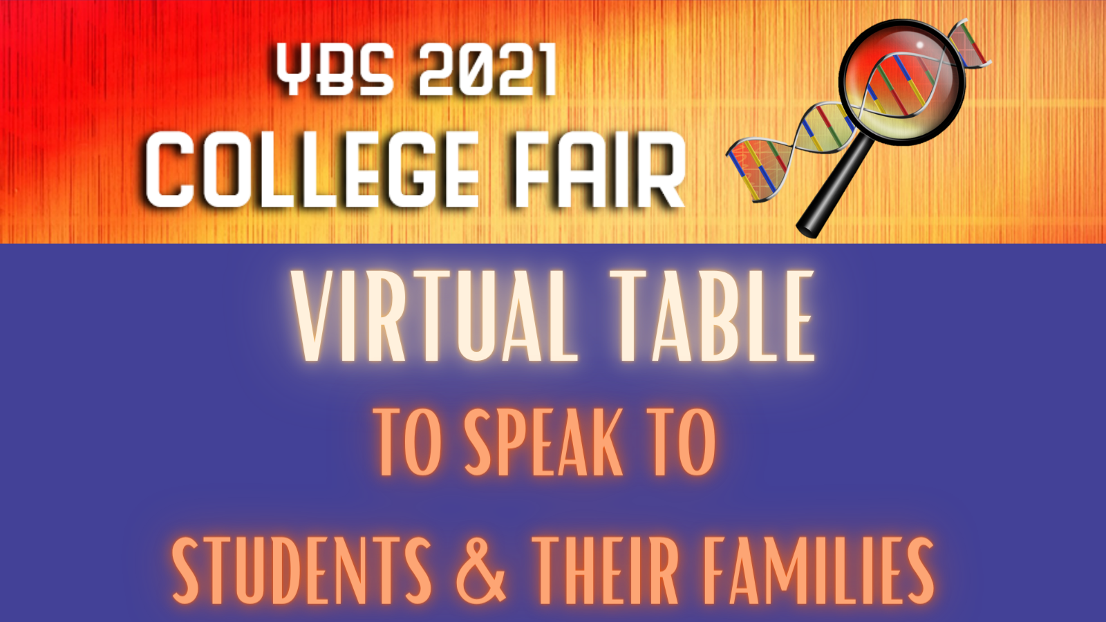YBS 2021, May 23, 2021, Virtual Table to Speak to Students and Families