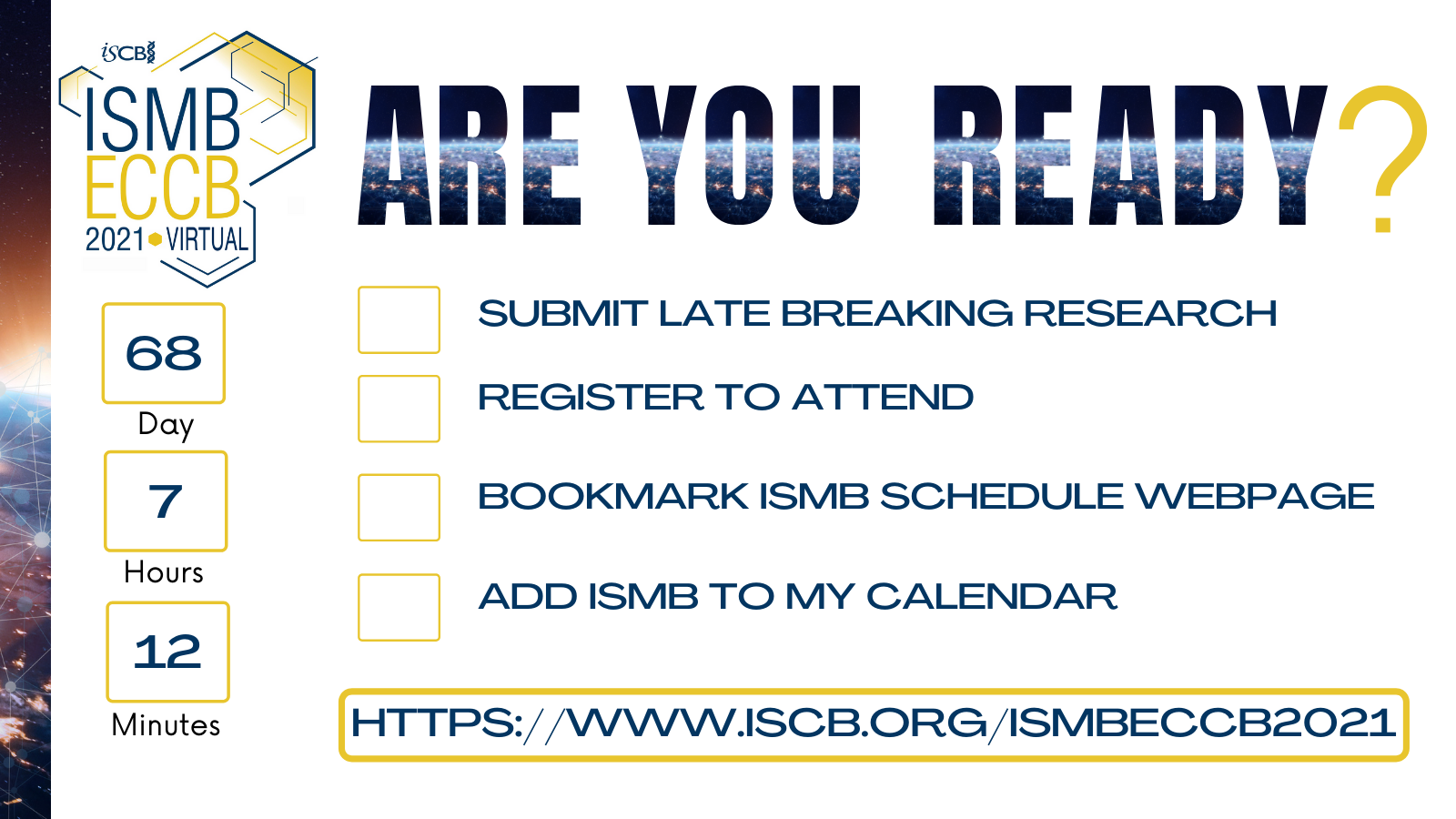 ISMB/ECCB 2021 Registration Open - Register Today!