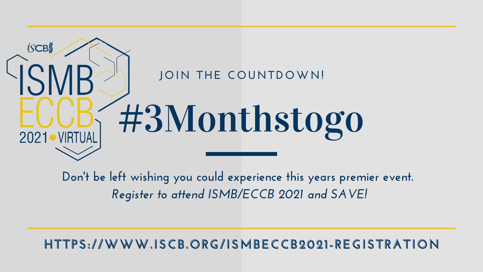 ISMB/ECCB 2021 Registration Open - Register Today!