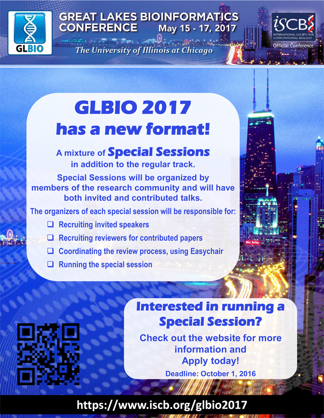 GLBIO 2017: Call for Special Sessions!