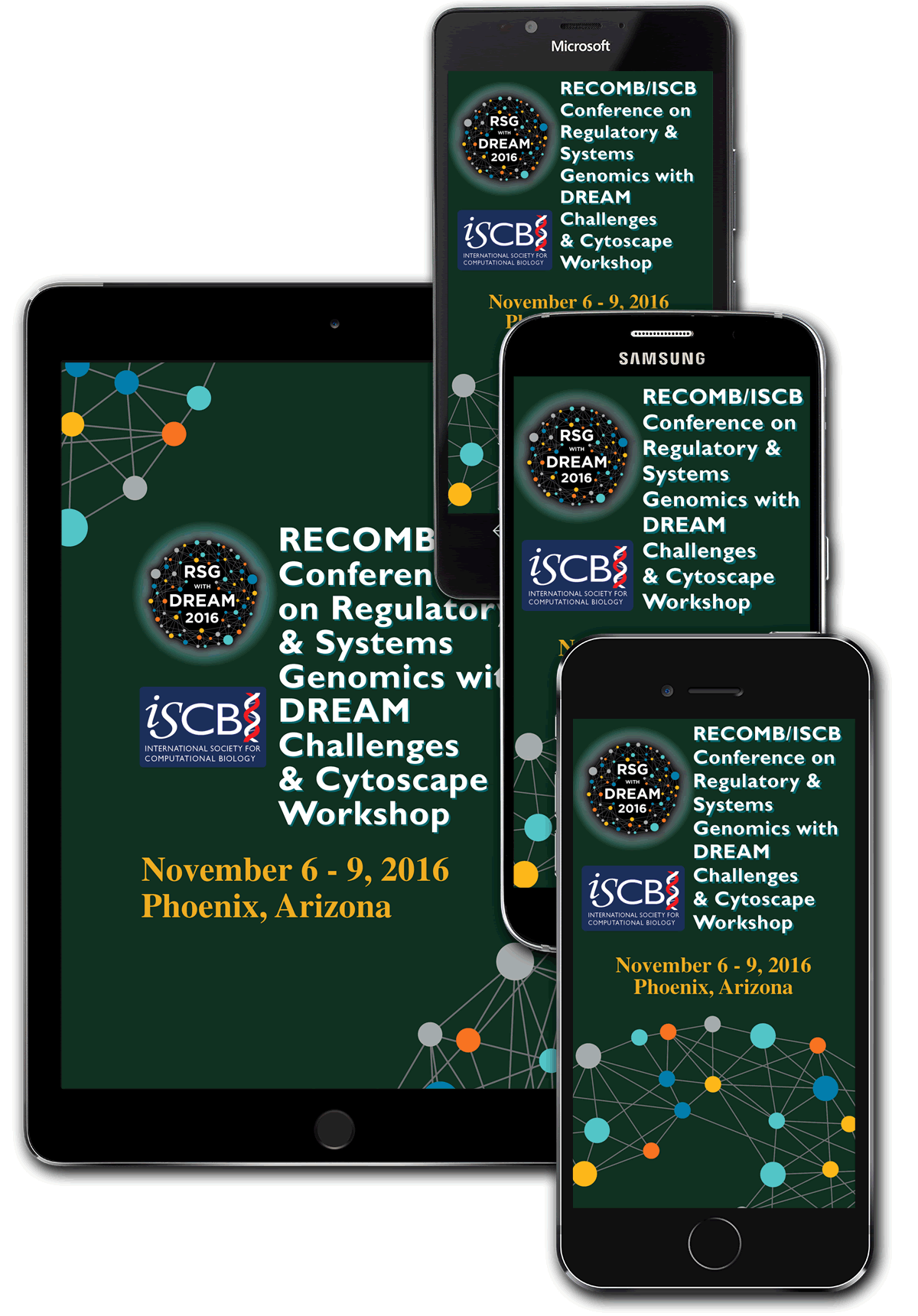 Download the RECOMB/ISCB RSG with Dream 2016 MOBILE APP!